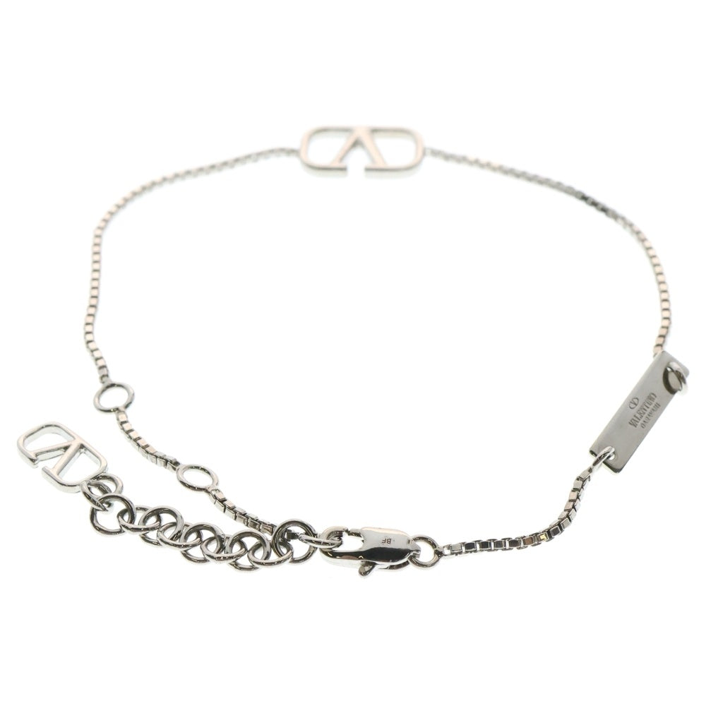 VALENTINO(ヴァレンティノ) Vロゴ チェーン ブレスレット カラヴァーニ シルバー メタル アクセサリー
