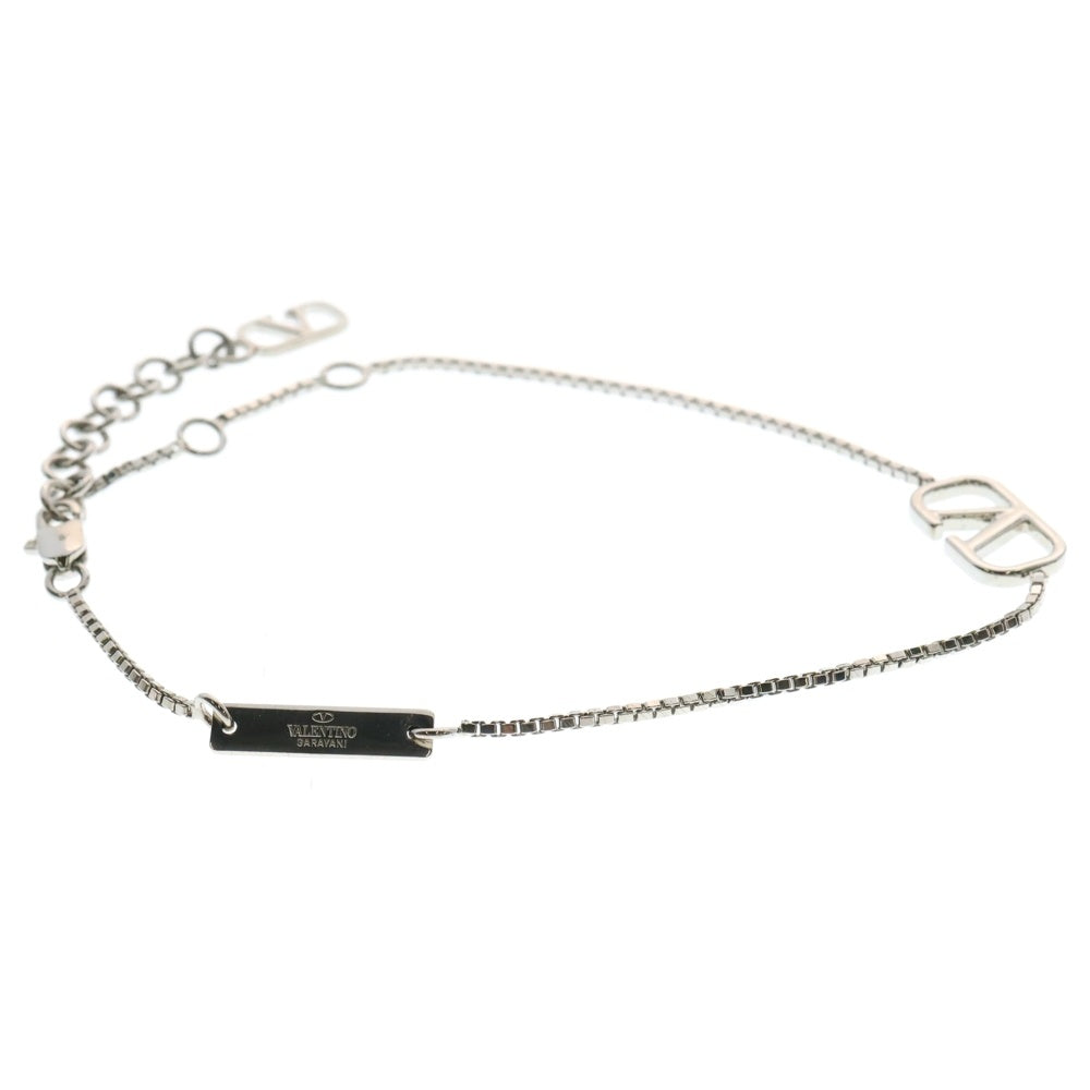 VALENTINO(ヴァレンティノ) Vロゴ チェーン ブレスレット カラヴァーニ シルバー メタル アクセサリー