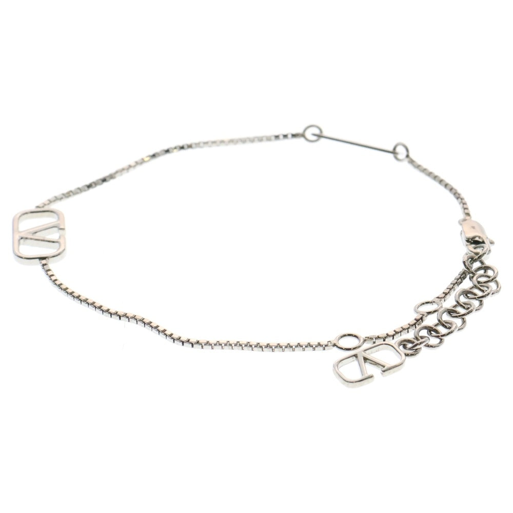VALENTINO(ヴァレンティノ) Vロゴ チェーン ブレスレット カラヴァーニ シルバー メタル アクセサリー