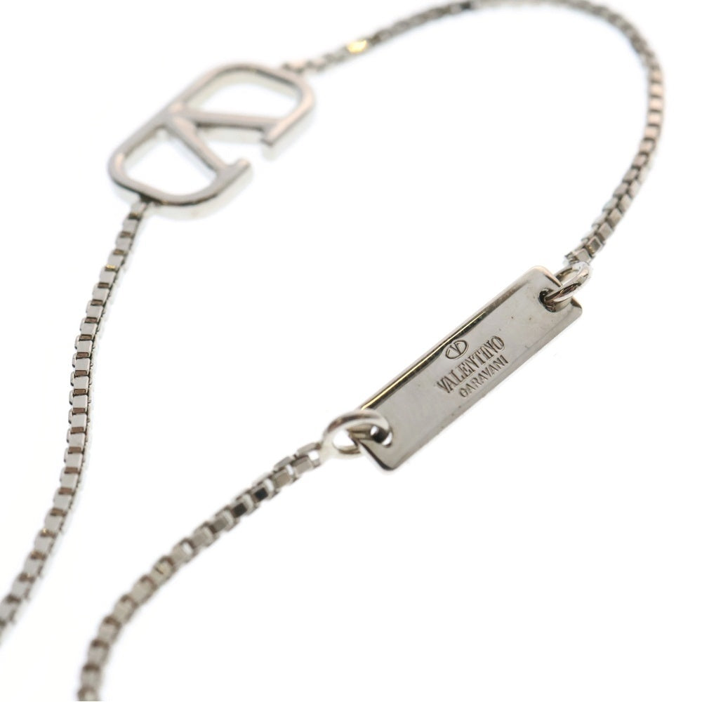 VALENTINO(ヴァレンティノ) Vロゴ チェーン ブレスレット カラヴァーニ シルバー メタル アクセサリー