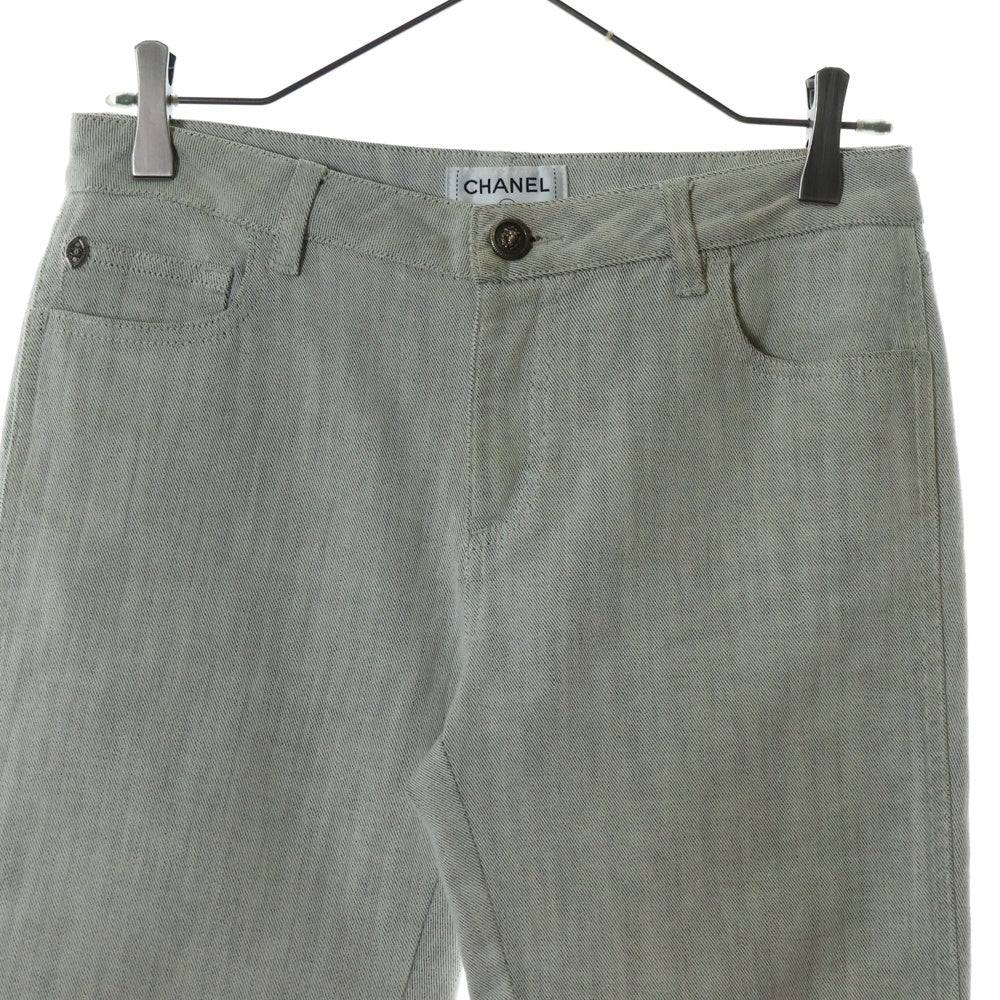 CHANEL(シャネル) デニムパンツ ボトムス コットン レディース グレー系 09P サイズ38