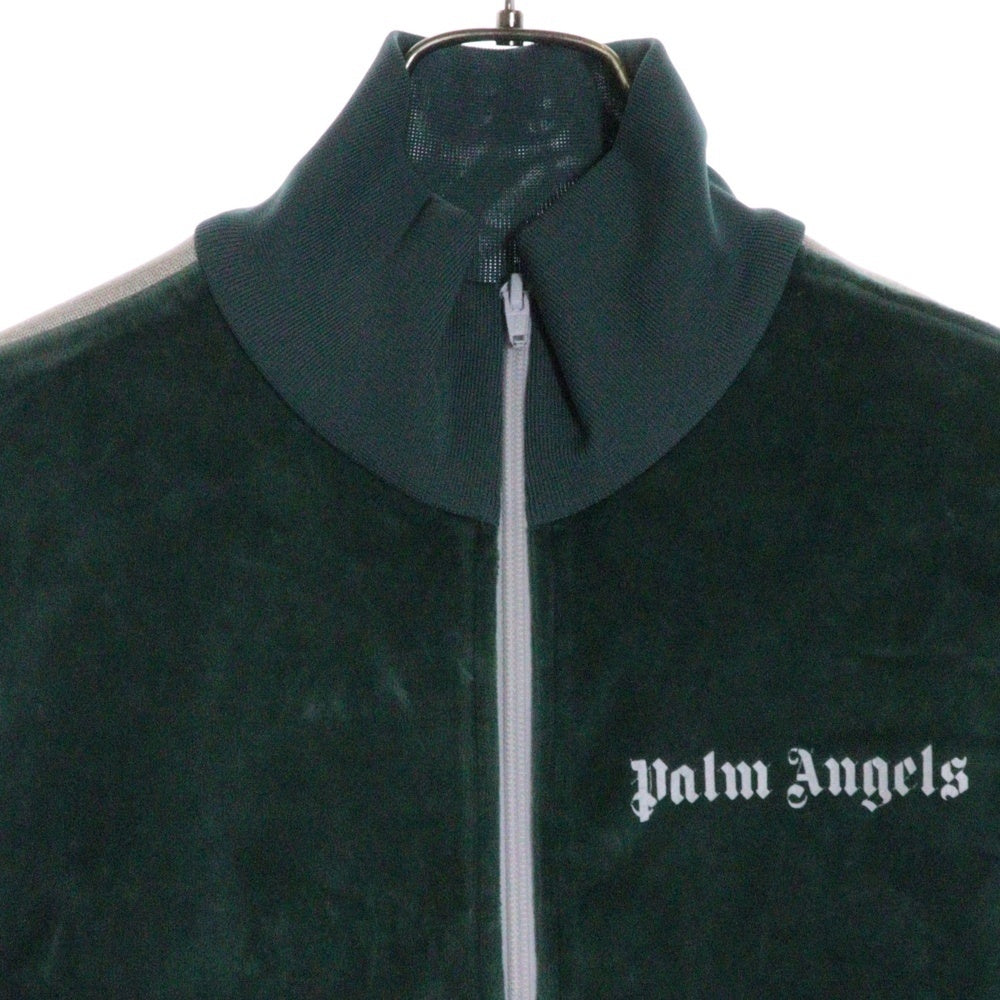 Palm Angels(パームエンジェルス) ベロア トラックジャケット ジャージ グリーン 長袖 Lサイズ