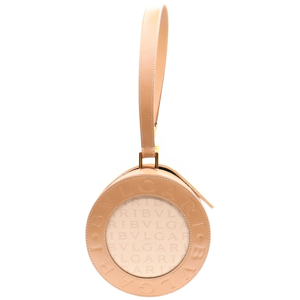 BVLGARI(ブルガリ) B-Zero1 ビーゼロワン ワンショルダーバッグ ハンドバッグ ブラウン×ベージュ レザー