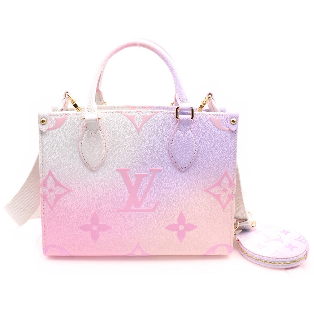 LOUIS VUITTON(ルイヴィトン) モノグラム サンライズパステル オンザゴーPM 2WAY レザーハンドバッグ ショルダーバッグ マルチ レディース M59856