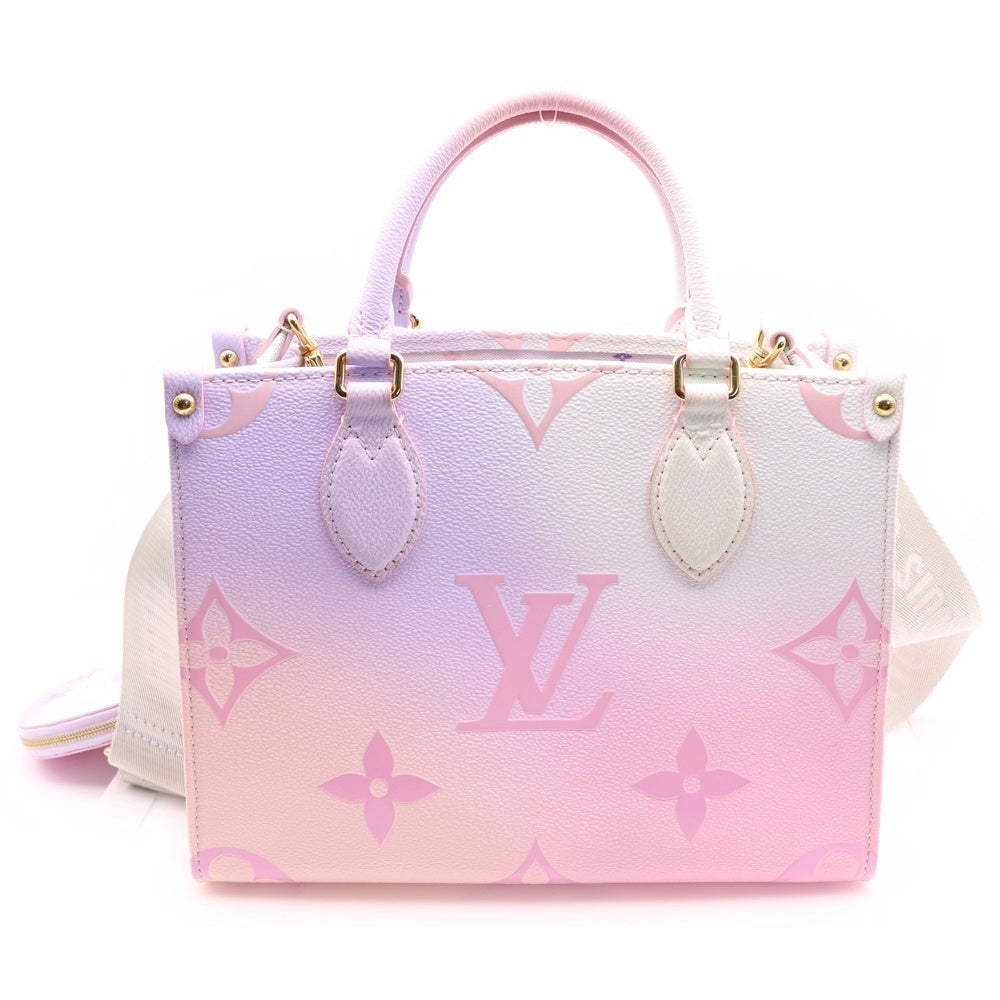 LOUIS VUITTON(ルイヴィトン) モノグラム サンライズパステル オンザゴーPM 2WAY レザーハンドバッグ ショルダーバッグ マルチ レディース M59856