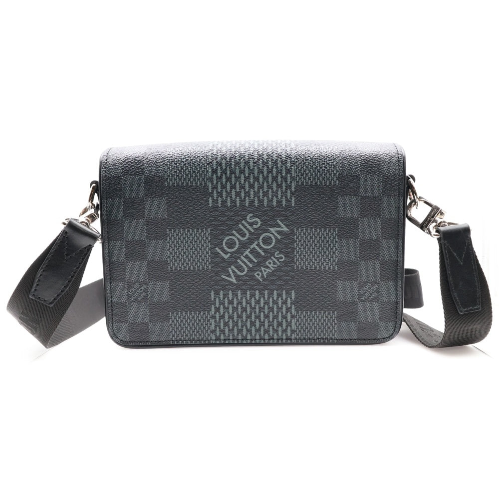 LOUIS VUITTON(ルイヴィトン) ダミエ グラフィット ステュディオ メッセンジャーバッグ レザーショルダーバッグ ブラック N50013