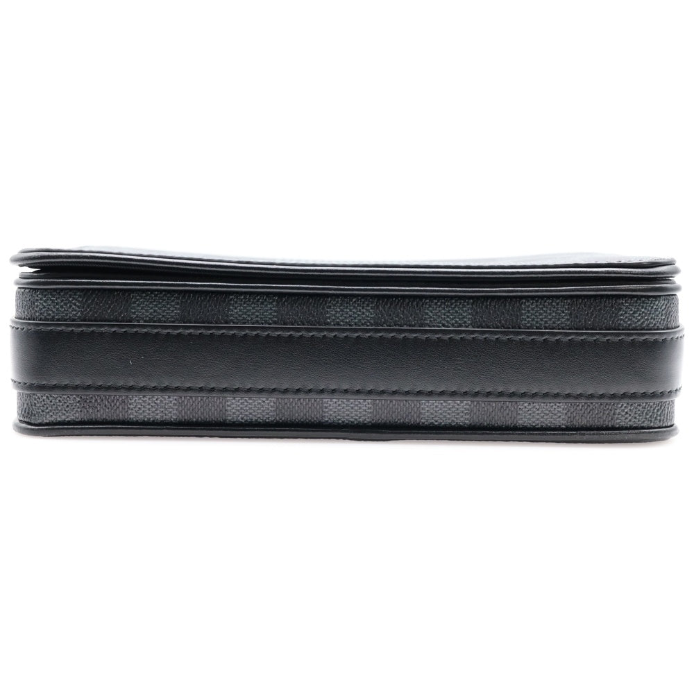 LOUIS VUITTON(ルイヴィトン) ダミエ グラフィット ステュディオ メッセンジャーバッグ レザーショルダーバッグ ブラック N50013