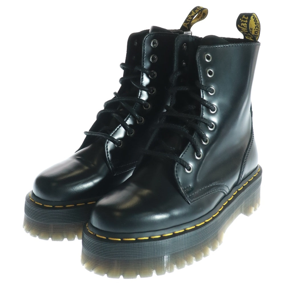 Dr.Martens(ドクターマーチン) JADON ジェイドン 8ホール ポリッシュドスムースレザー サイドジップ レースアップ ハイカットブーツ ブラック 15265001