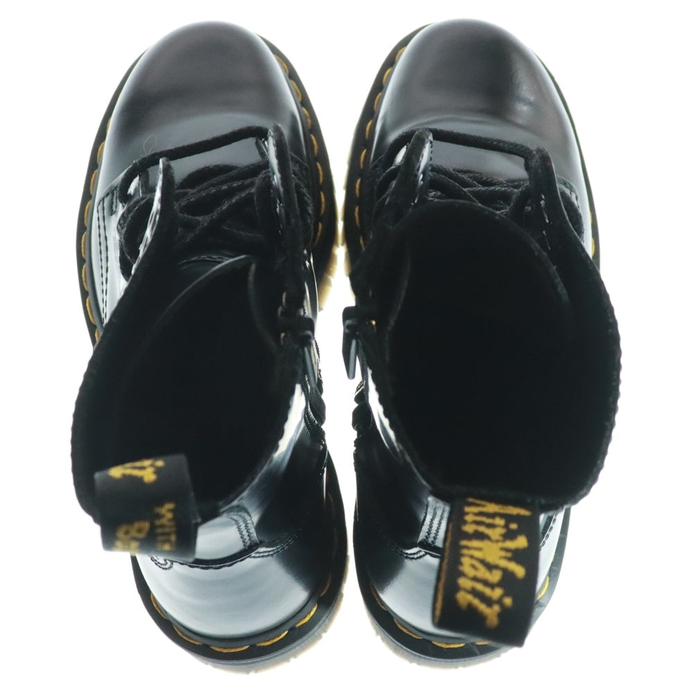 Dr.Martens(ドクターマーチン) JADON ジェイドン 8ホール ポリッシュドスムースレザー サイドジップ レースアップ ハイカットブーツ ブラック 15265001