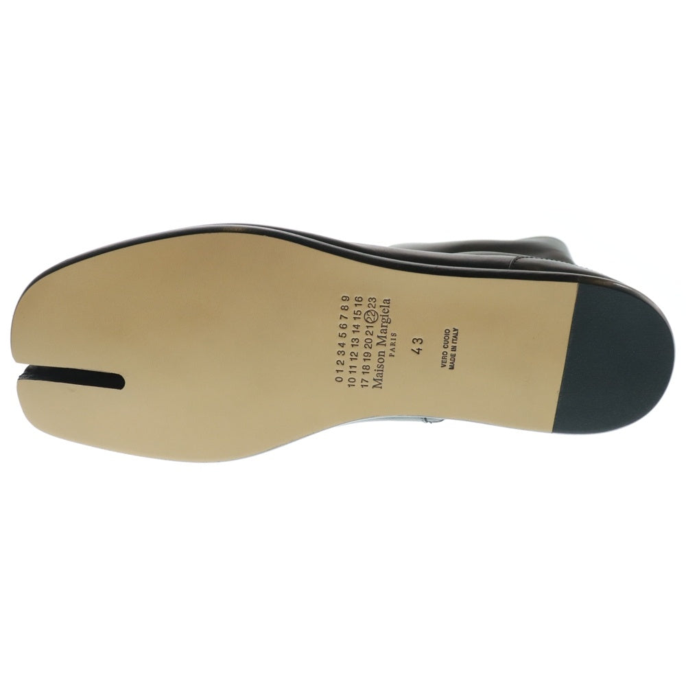 Maison Margiela 0(メゾンマルジェラ) Tabi タビ 足袋 サイドジップ フラット ハイカット レザー ブーツ ブラック S57WU0134PR516 T8013