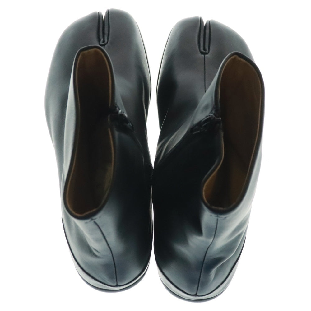 Maison Margiela 0(メゾンマルジェラ) Tabi タビ 足袋 サイドジップ フラット ハイカット レザー ブーツ ブラック S57WU0134PR516 T8013
