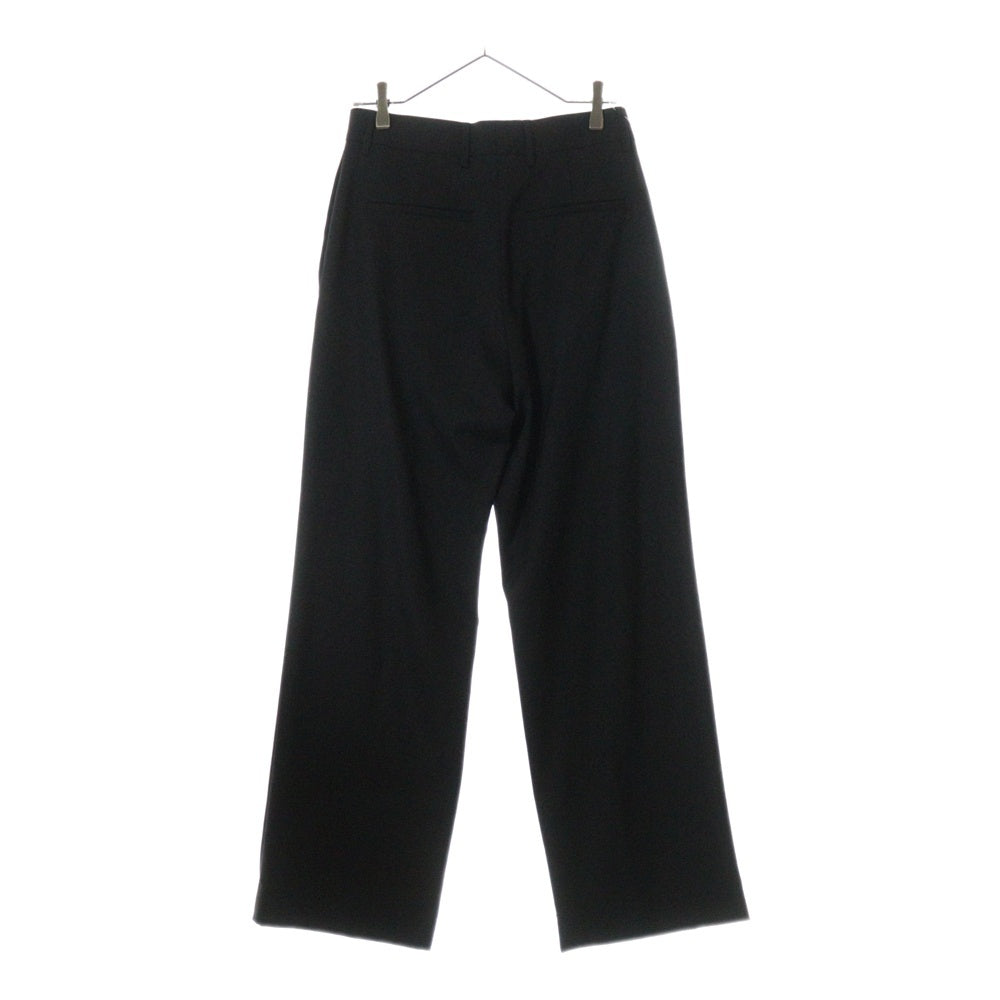 LOEWE(ロエベ) ウール ノータック ストレート スラックスパンツ トラウザーズ ブラック Q825331X06