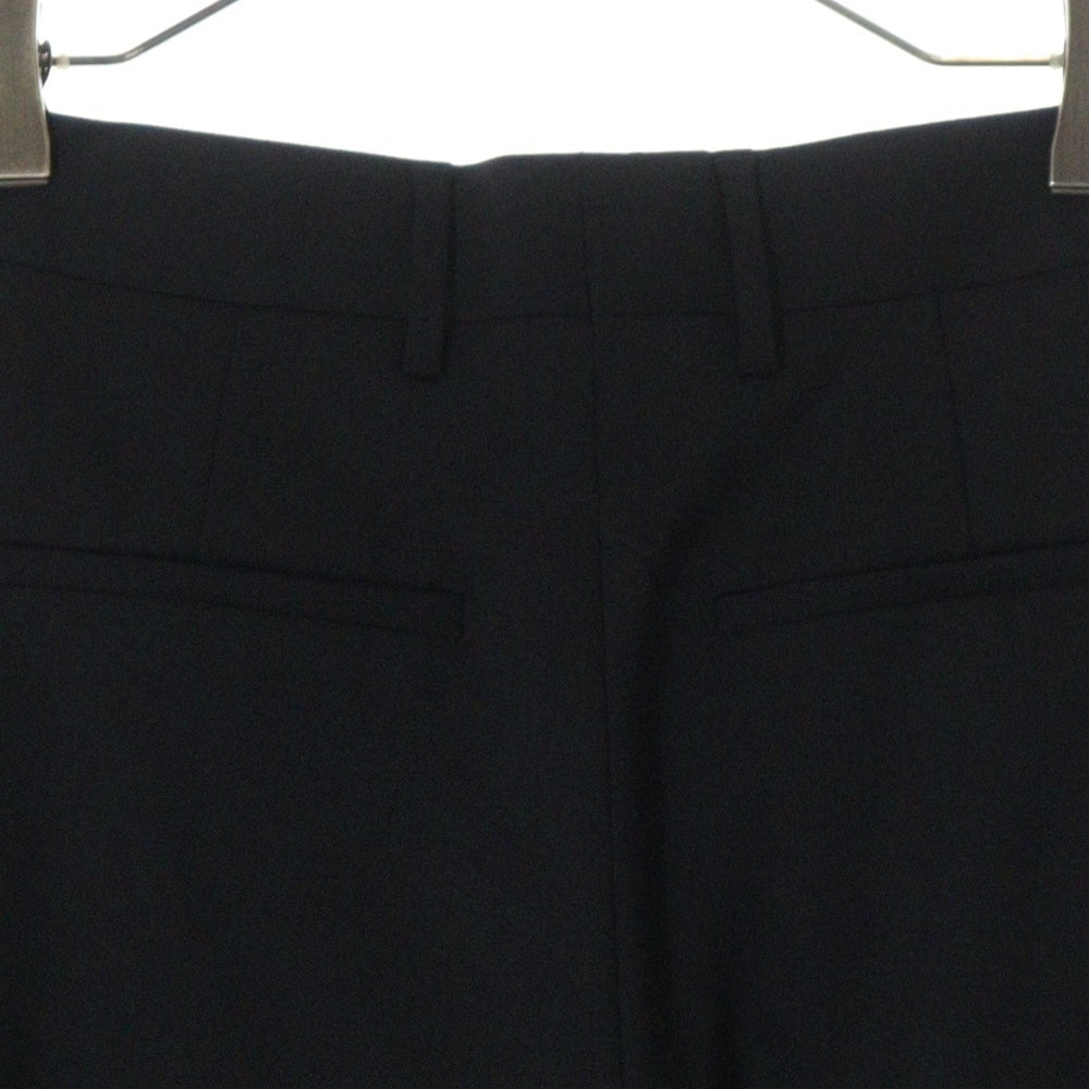LOEWE(ロエベ) ウール ノータック ストレート スラックスパンツ トラウザーズ ブラック Q825331X06