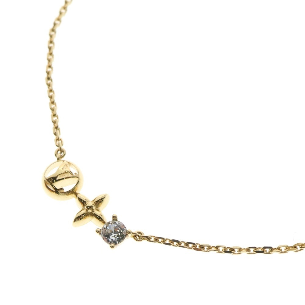 LOUIS VUITTON(ルイヴィトン) コリエ・プティ・ルイ LVサークル モノグラムフラワー チェーン ネックレス ゴールド M00368