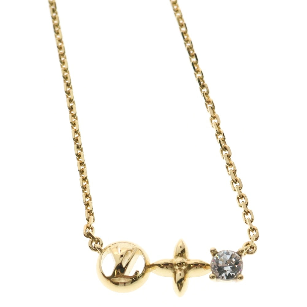 LOUIS VUITTON(ルイヴィトン) コリエ・プティ・ルイ LVサークル モノグラムフラワー チェーン ネックレス ゴールド M00368