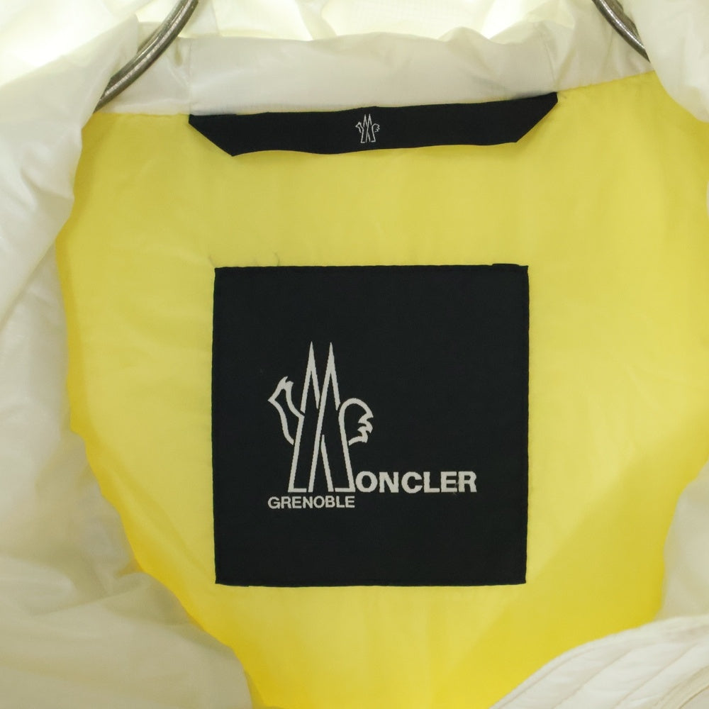 MONCLER GRENOBLE(モンクレールグルノーブル) 24SS EIBING フーデッド ジップアップ ダウンジャケット ホワイト J10981A00012 539YL