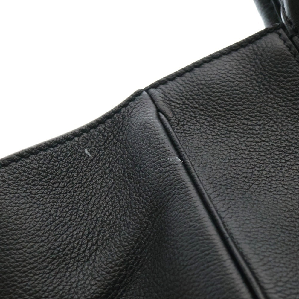 VERSACE(ヴェルサーチ) メデューサ トートバッグ ハンドバッグ ブラック ゴールド金具 レザー