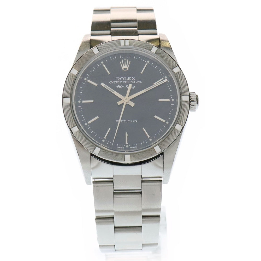 ROLEX(ロレックス) 14010 エアキング 黒文字盤 ステンレス 自動巻き SS/AT P番 腕時計