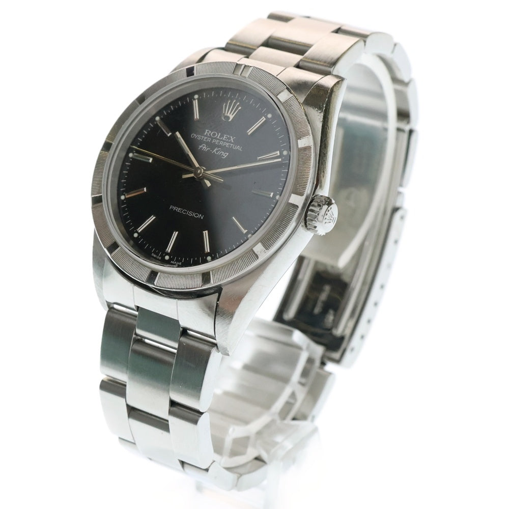ROLEX(ロレックス) 14010 エアキング 黒文字盤 ステンレス 自動巻き SS/AT P番 腕時計