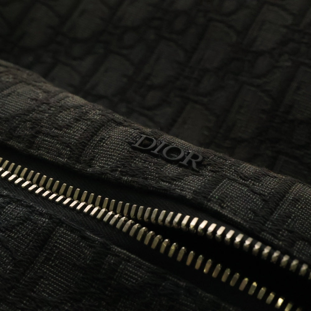 Christian Dior(クリスチャンディオール) トロッター バックパック リュックサック ブラック シルバー金具 キャンバス×レザー
