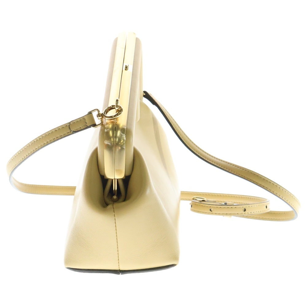 FENDI(フェンディ) ファースト スモール ショルダーバッグ ミニバッグ イエローベージュ レザー ゴールド金具 8BP129