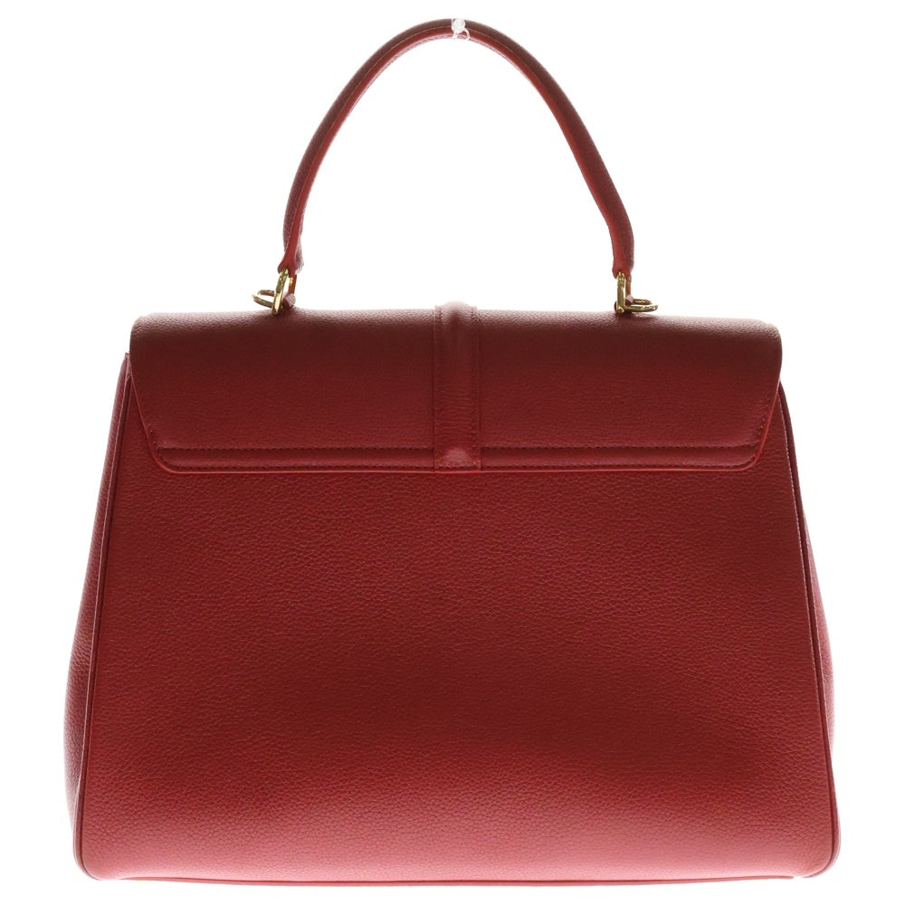 CELINE(セリーヌ) セーズ ミディアム 2WAYバッグ ハンドバッグ ショルダーバッグ レッド ゴールド金具 レザー