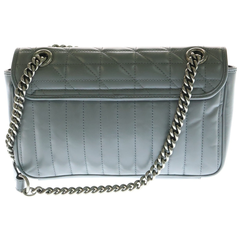 GUCCI(グッチ) GGマーモント チェーンショルダーウォレット ショルダーバッグ チェーンバッグ グレー シルバー金具 443497
