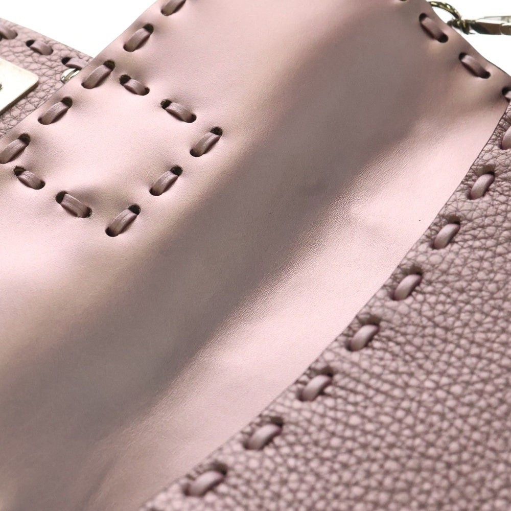 FENDI(フェンディ) ズッカ マンマバケット 2WAYバッグ ハンドバッグ ミニバッグ ショルダーバッグ メタリックパープル メタリックピンク 8BS017 AT0G F0G45