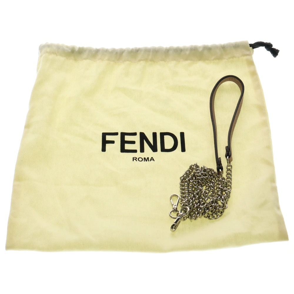 FENDI(フェンディ) ズッカ マンマバケット 2WAYバッグ ハンドバッグ ミニバッグ ショルダーバッグ メタリックパープル メタリックピンク レザー シルバー金具 8BS017 AT0G F0G45