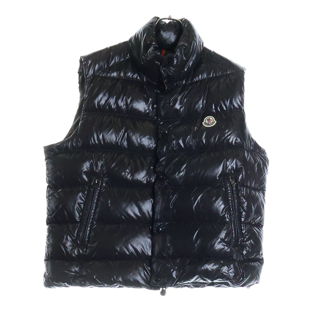 MONCLER(モンクレール) TIB ティブ ワッペンロゴ ジップアップ ダウンベスト ブラック F20911A53800 68950