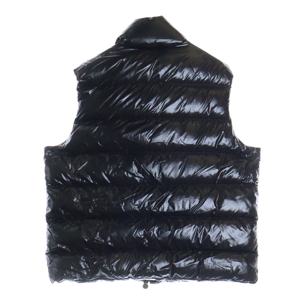MONCLER(モンクレール) TIB ティブ ワッペンロゴ ジップアップ ダウンベスト ブラック F20911A53800 68950