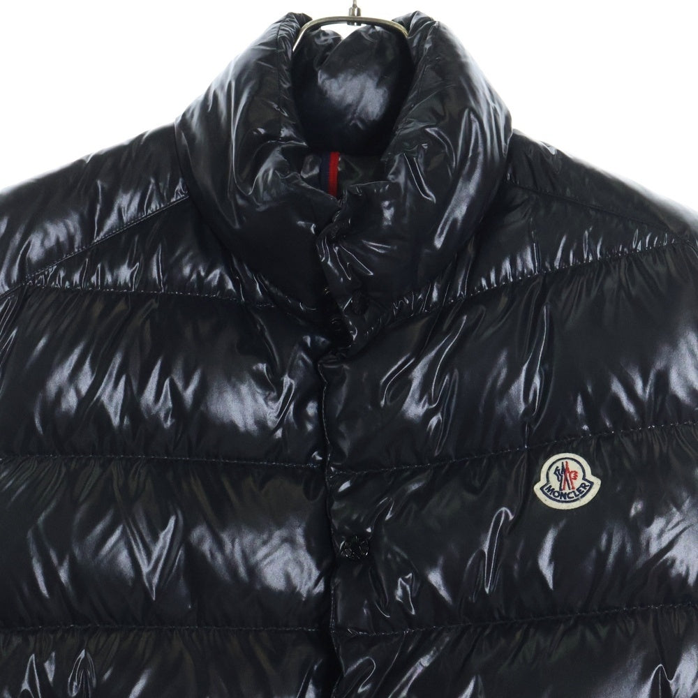 MONCLER(モンクレール) TIB ティブ ワッペンロゴ ジップアップ ダウンベスト ブラック F20911A53800 68950