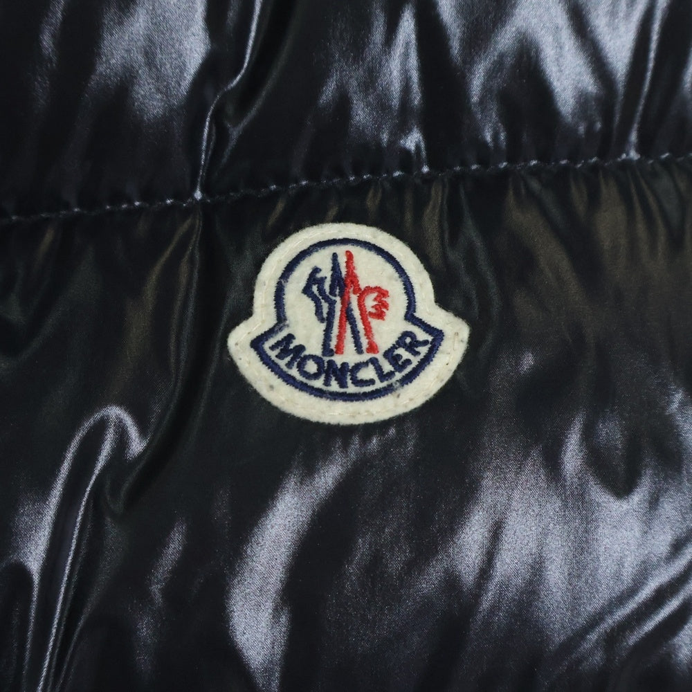 MONCLER(モンクレール) TIB ティブ ワッペンロゴ ジップアップ ダウンベスト ブラック F20911A53800 68950