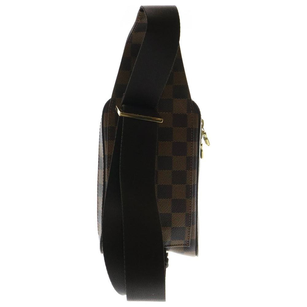 LOUIS VUITTON(ルイヴィトン) ダミエ ジュロニモス ウエストバッグ ボディバッグ ショルダーバッグ ブラウン PVC ゴールド金具 N51994