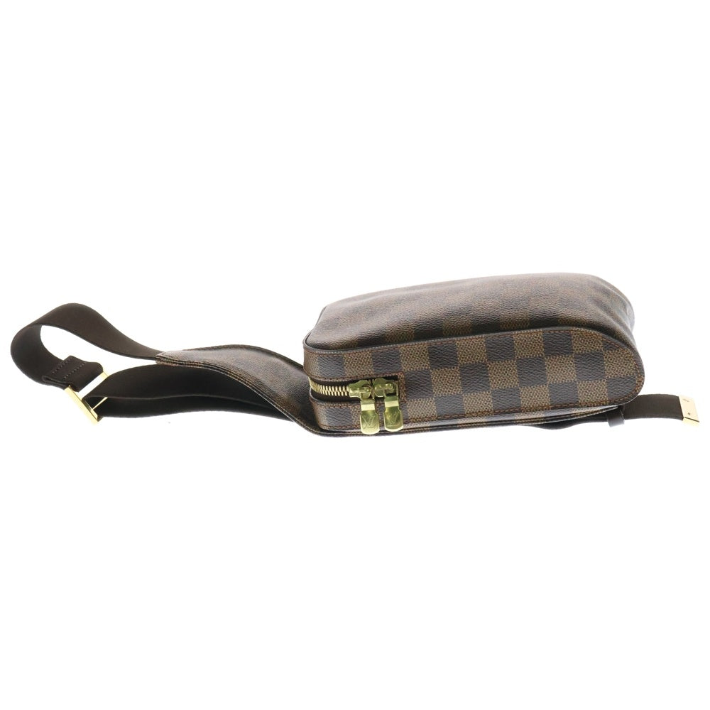 LOUIS VUITTON(ルイヴィトン) ダミエ ジュロニモス ウエストバッグ ボディバッグ ショルダーバッグ ブラウン PVC ゴールド金具 N51994