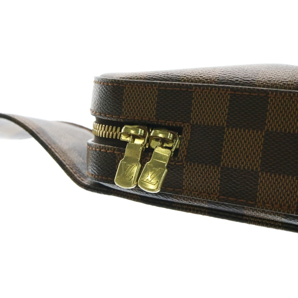 LOUIS VUITTON(ルイヴィトン) ダミエ ジュロニモス ウエストバッグ ボディバッグ ショルダーバッグ ブラウン PVC ゴールド金具 N51994