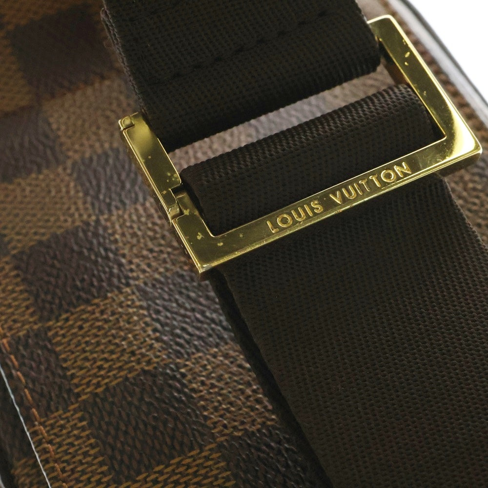 LOUIS VUITTON(ルイヴィトン) ダミエ ジュロニモス ウエストバッグ ボディバッグ ショルダーバッグ ブラウン PVC ゴールド金具 N51994