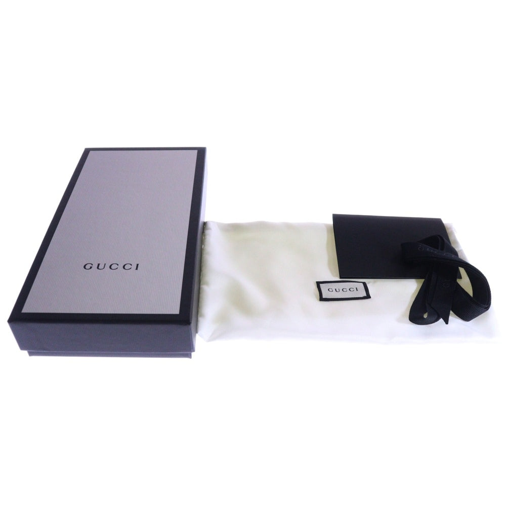 GUCCI(グッチ) ズゥミ ラウンドファスナー ロングウォレット 長財布 カードケース ホワイト ゴールド×シルバー金具 570661