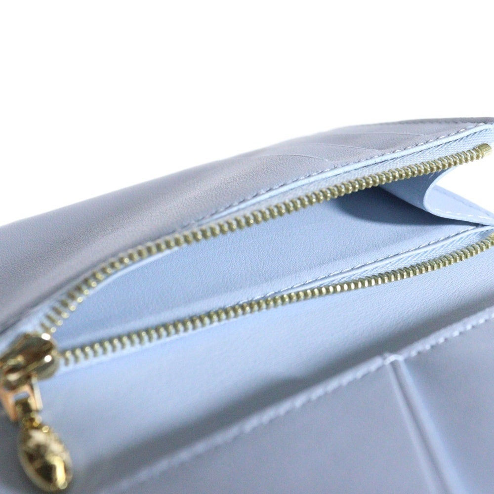 LOUIS VUITTON(ルイヴィトン) LVヴェルティカル コンパクトウォレット 二つ折り財布 コインケース ゴールド金具 オランプブルー レザー M83572