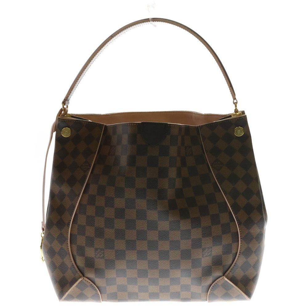 LOUIS VUITTON(ルイヴィトン) ダミエ カイサ・ホーボー トートバッグ ハンドバッグ ブラウン×ピンク ゴールド金具 レザー×PVC N41556