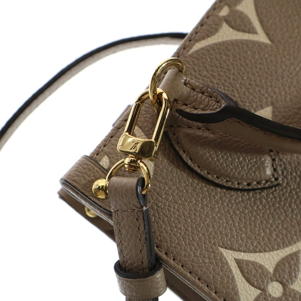 LOUIS VUITTON(ルイヴィトン) モノグラムアンプラント オンザゴーBB 2WAY レザーショルダーバッグ ハンドバッグ ベージュ レディース M47054