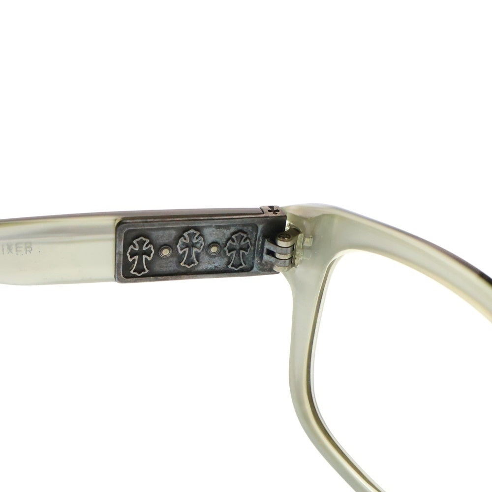 CHROME HEARTS(クロムハーツ) ELIXER ウェリントンフレーム クリアレンズ メガネ 眼鏡 アイウェア ブラック 度入り