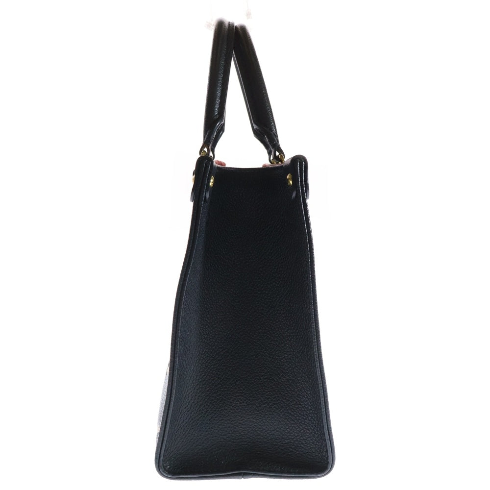 LOUIS VUITTON(ルイヴィトン) オンザゴーPM モノグラムアンプラント レザー 2WAY ハンド ショルダーバッグ ゴールド金具 ブラック/ベージュ M45659 RFID