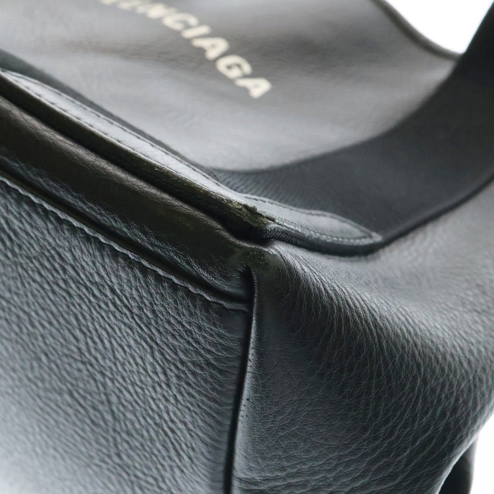 BALENCIAGA(バレンシアガ) ネイビーカバスS ハンドバッグ トートバッグ ブラック シルバー金具 レザー 339933