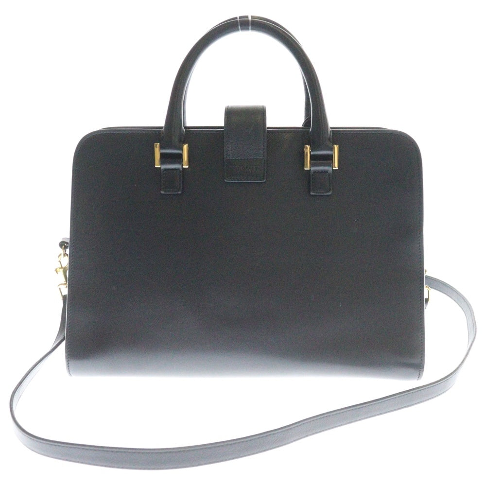 SAINT LAURENT PARIS(サンローランパリ) ベイビースモールカバス カサンドラロゴ 2WAYバッグ ショルダーバッグ ハンドバッグ ゴールド金具 ブラック レザー