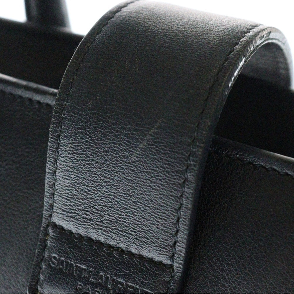 SAINT LAURENT PARIS(サンローランパリ) ベイビースモールカバス カサンドラロゴ 2WAYバッグ ショルダーバッグ ハンドバッグ ゴールド金具 ブラック レザー