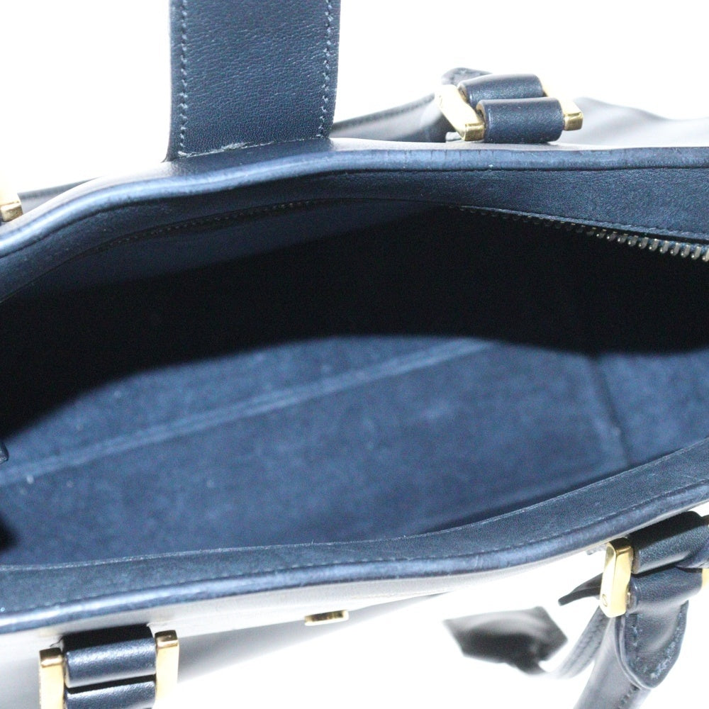 SAINT LAURENT PARIS(サンローランパリ) ベイビースモールカバス カサンドラロゴ 2WAYバッグ ショルダーバッグ ハンドバッグ ゴールド金具 ブラック レザー