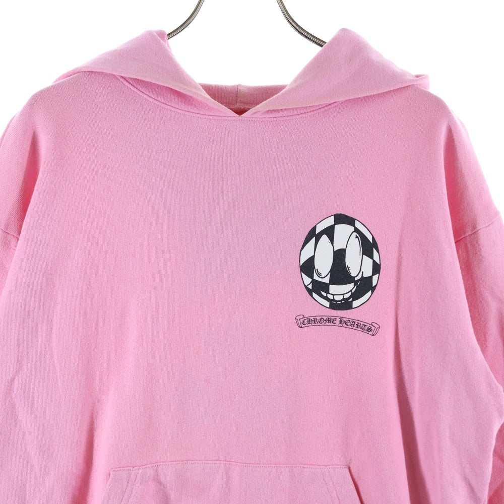 CHROME HEARTS(クロムハーツ) MATTY BOY PPO VANITY AFFAIR HD PLVR バニティーアフェア コットン マッティボーイ バックプリントプルオーバーパーカー ピンク M