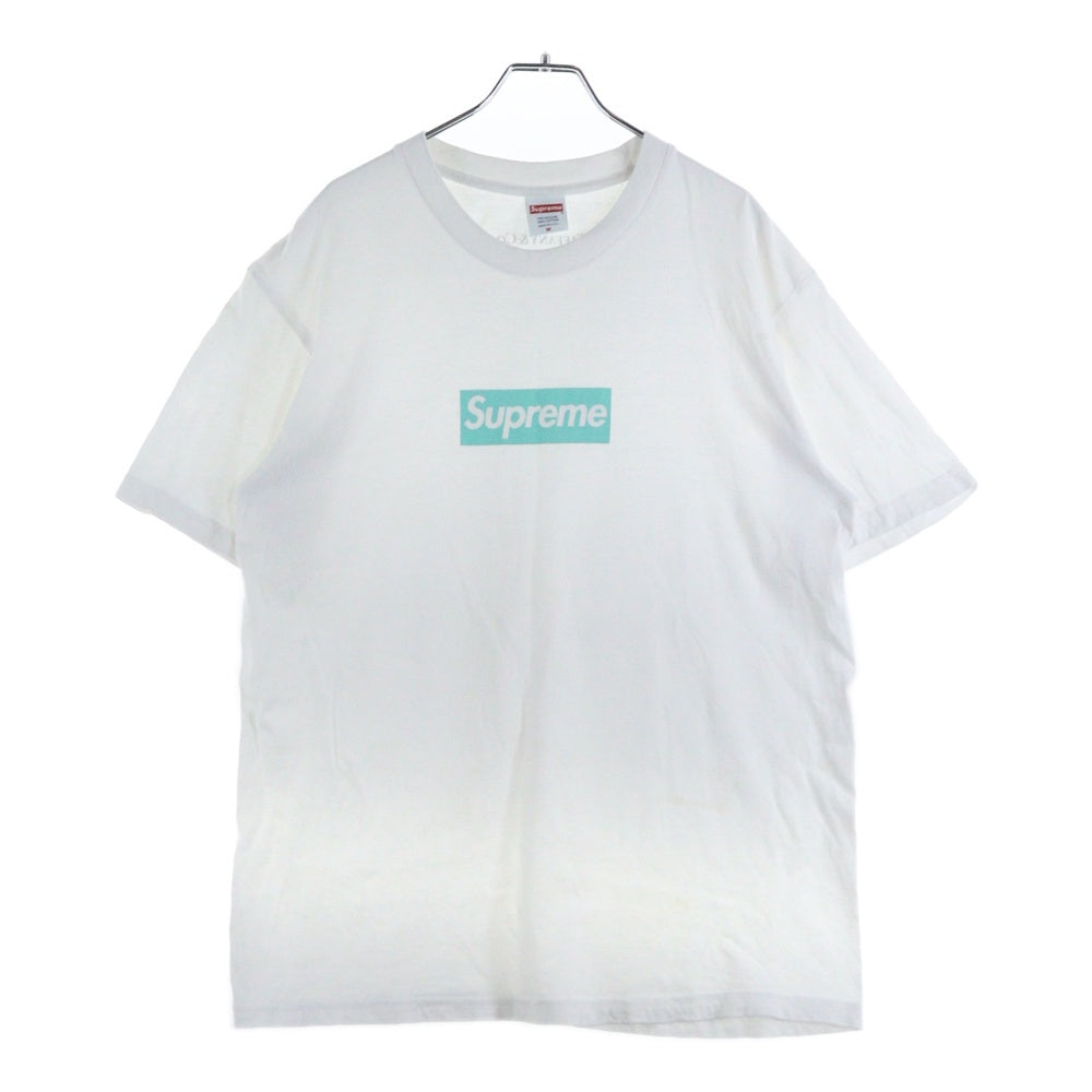 SUPREME(シュプリーム) 21AW ×TIFFANY&CO. Box Logo Tee ティファニー ボックスロゴ 半袖Tシャツ カットソー ホワイト