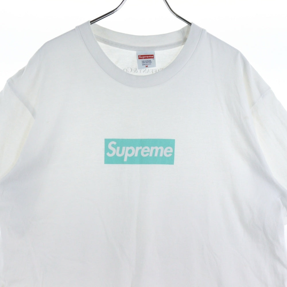 SUPREME(シュプリーム) 21AW ×TIFFANY&CO. Box Logo Tee ティファニー ボックスロゴ 半袖Tシャツ カットソー ホワイト